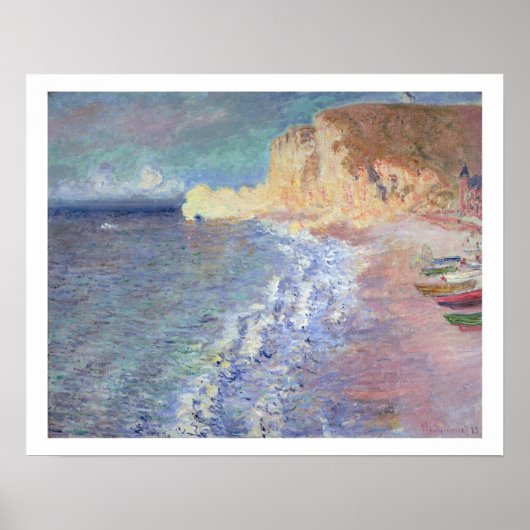 Poster Claude Monet | Matin à Etretat (Devant)