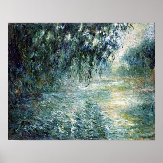 Poster Claude Monet Matin sur la Seine (Devant)