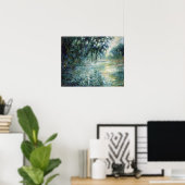 Poster Claude Monet Matin sur la Seine (Bureau à domicile)
