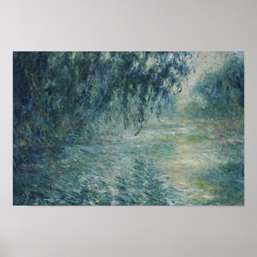 Poster Claude Monet - Matin sur la Seine (Devant)