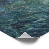 Poster Claude Monet - Matin sur la Seine (Coin)