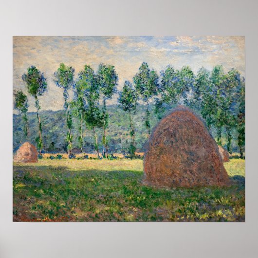 Poster Claude Monet - Meules près de Giverny (Devant)