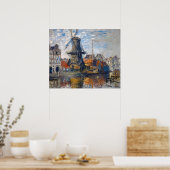 Poster Claude Monet - Moulin à vent, Amsterdam (Cuisine)