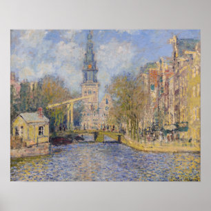 Poster Claude Monet - Moulins près de Zaandam