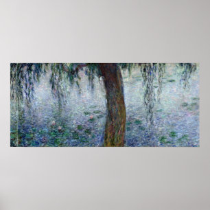Poster Claude Monet Nénuphar - Flux de pleurs droite