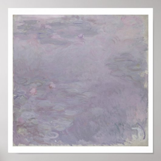 Poster Claude Monet | Nénuphars de couleur claire (Devant)