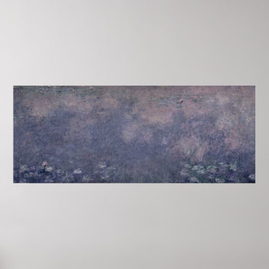 Poster Claude Monet | Nénuphars : Deux saules pleurants (Devant)