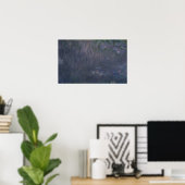Poster Claude Monet | Nénuphars : Réflexions des arbres (Bureau à domicile)