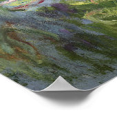 Poster Claude Monet | Nénuphars : Réflexions vertes (Coin)