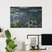 Poster Claude Monet | Nénuphars : Réflexions vertes (Bureau à domicile)