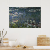 Poster Claude Monet | Nénuphars : Réflexions vertes (Cuisine)