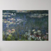 Poster Claude Monet | Nénuphars : Réflexions vertes (Devant)
