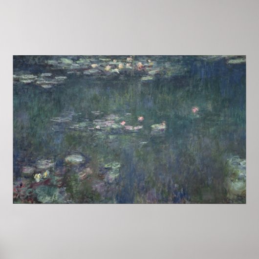 Poster Claude Monet | Nénuphars : Réflexions vertes (Devant)