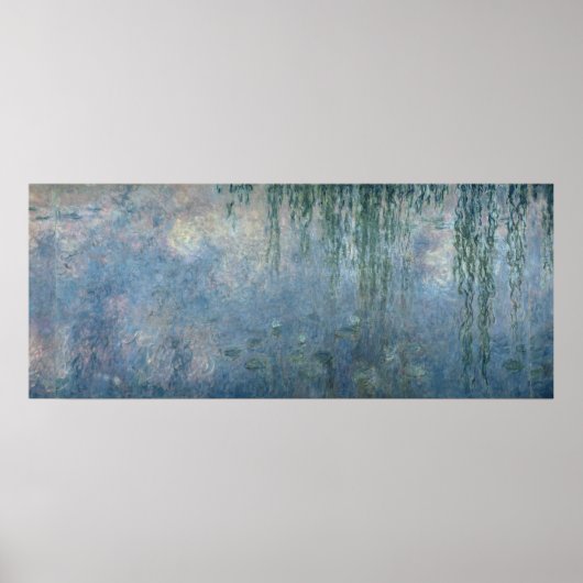 Poster Claude Monet | Nénuphars : Willows pleurs, 1914 (Devant)