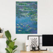 Poster Claude Monet, Nymphéas (Bureau à domicile)