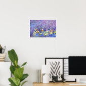 Poster Claude Monet - Nymphéas (Bureau à domicile)