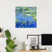 Poster Claude Monet - Nymphéas, 1907, (Bureau à domicile)