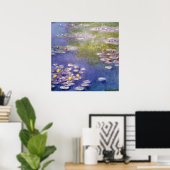 Poster Claude Monet - Nymphéas à Giverny (Bureau à domicile)