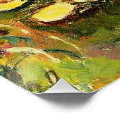 Poster Claude Monet - Nymphéas, Jaune, (Coin)