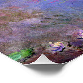 Poster Claude Monet - Nymphéas, Les Nuages, (Coin)