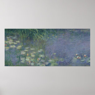 Poster Claude Monet Nymphéas : Matin, 1914-18