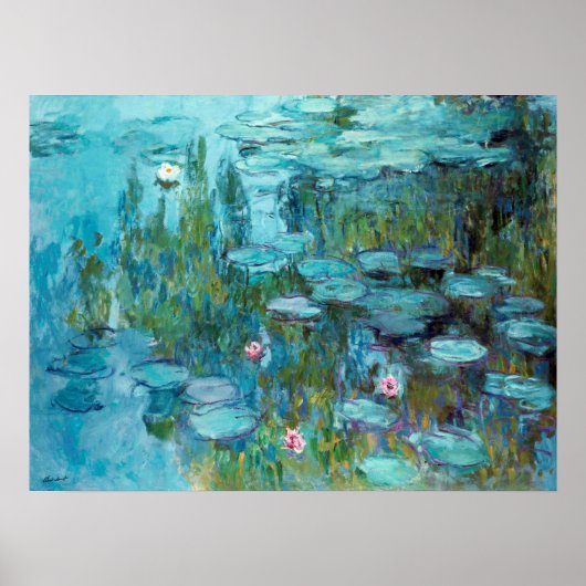 Poster Claude Monet Nymphéas Nymphéas Nymphéas Etang Fleu (Devant)