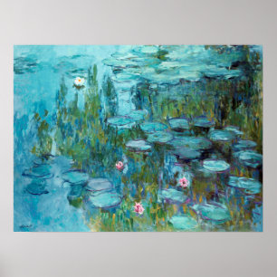 Poster Claude Monet Nympheas Water Lilies Flowers Pond  