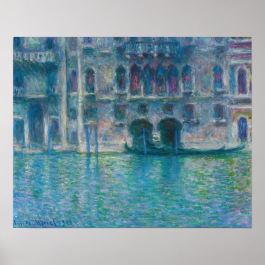 Poster Claude Monet - Palazzo da Mula (Devant)
