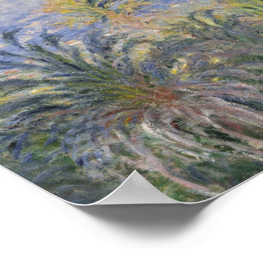 Poster Claude Monet - Palmiers à Bordighera (Coin)