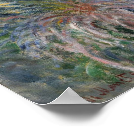 Poster Claude Monet | Palmiers à Bordighera (Coin)