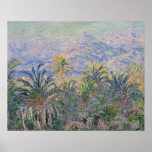 Poster Claude Monet Palmiers à Bordighera