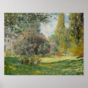 Poster Claude Monet - Paysage : Le Parc Monceau