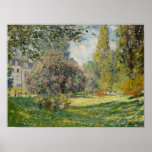 Poster Claude Monet | Paysage : Le Parc Monceau<br><div class="desc">Paysage Le Parc Monceau par Claude Monet � Bridgeman Images</div>