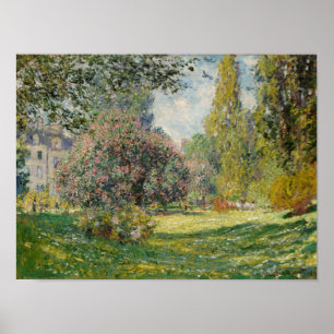 Poster Claude Monet Paysage : Le Parc Monceau