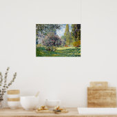 Poster Claude Monet Paysage Le Parc Monceau (Cuisine)