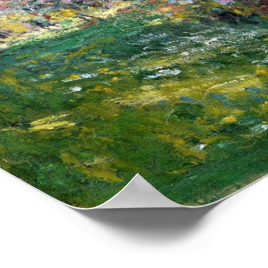 Poster Claude Monet Paysage Le Parc Monceau (Coin)