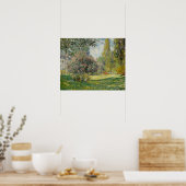 Poster Claude Monet - Paysage : Le Parc Monceau (Cuisine)