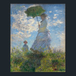 Poster Claude Monet Peinture de dame avec parasol<br><div class="desc">Claude Monet "Lady with a Parasol" qui est de Mme Monet et son fils. Belle peinture évocatrice d'une journée d'été parfaite. Le ciel bleu et les nuages blancs brillent avec les nuances de couleur que Monet a pu créer avec ses peintures.</div>