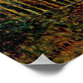 Poster Claude Monet - Peinture Monet dans son jardin (Coin)