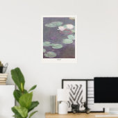 Poster Claude Monet Pink Water Lys Art Imprimer (Bureau à domicile)