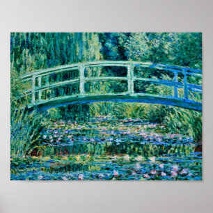 Poster Claude Monet - Pont D'Eau Et Pont Japonais