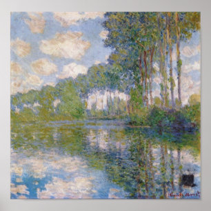 Poster Claude Monet - Poplars AT Epte the en 1900