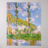Poster Claude Monet, Poplars in the Sun, 1891 (Devant)
