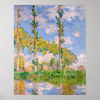 Poster Claude Monet, Poplars in the Sun, 1891