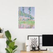Poster Claude Monet Poplars rose Effet 1891 célèbre peint (Bureau à domicile)