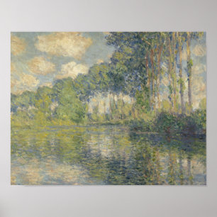 Poster Claude Monet - Poplars sur l'épte