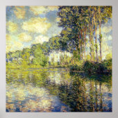 Poster Claude Monet - Poplars sur l'épte (Devant)