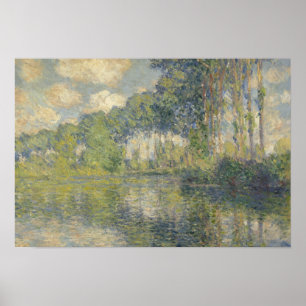 Poster Claude Monet - Poplars sur l'épte