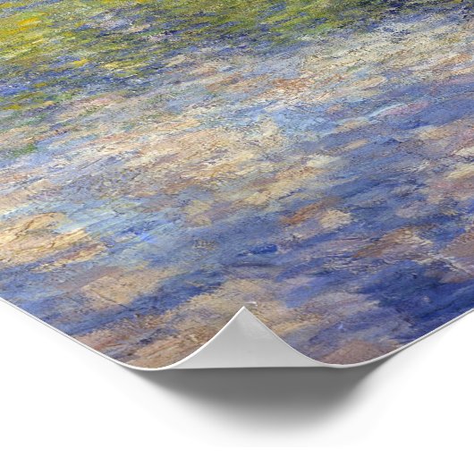 Poster Claude Monet Poplars sur l'épte (Coin)