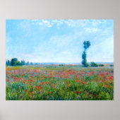 Poster Claude Monet, Poppy Field, 1881 (Devant)